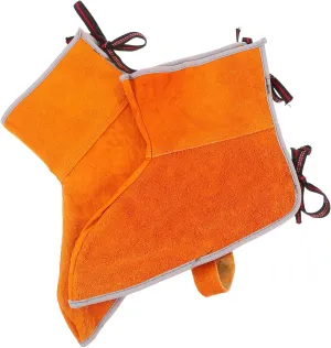 1 Pair Heat Resistant Welding Foot Covers Sturdy Leather Protective Leg Guard for Welders Fireproof Socks for Safety Shoes Welding Suit Accessory