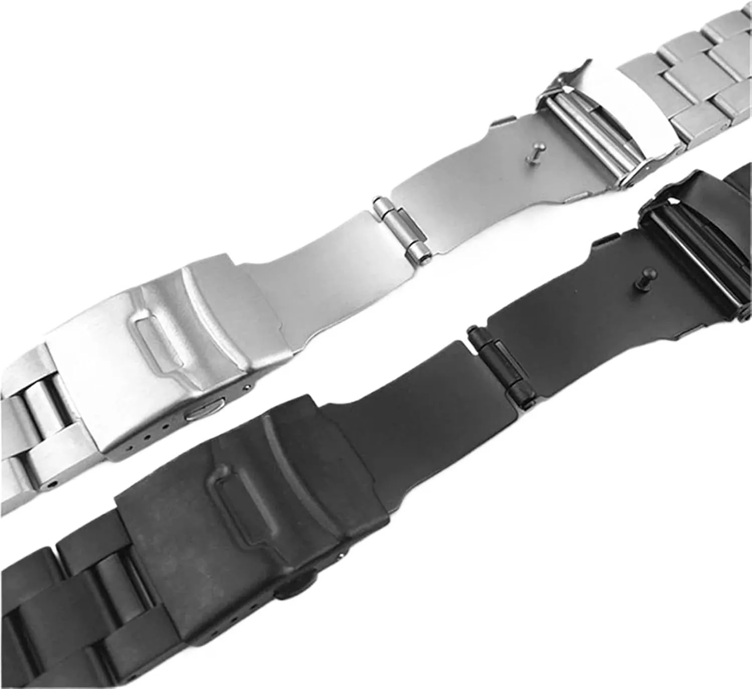 18mm 19mm 20mm 21mm 22mm 23mm 24mm Universal Strap Curved End Solid Stainless Steel Watchband For Men Women