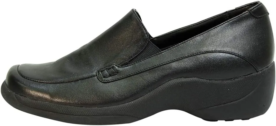 24 Hour Comfort Meadow Women's Wide Width Cushioned Slip-On Leather Loafers