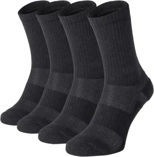 281Z Military Cotton Micro Crew Boot Socks - Cushioned Sole - Moisture Wicking