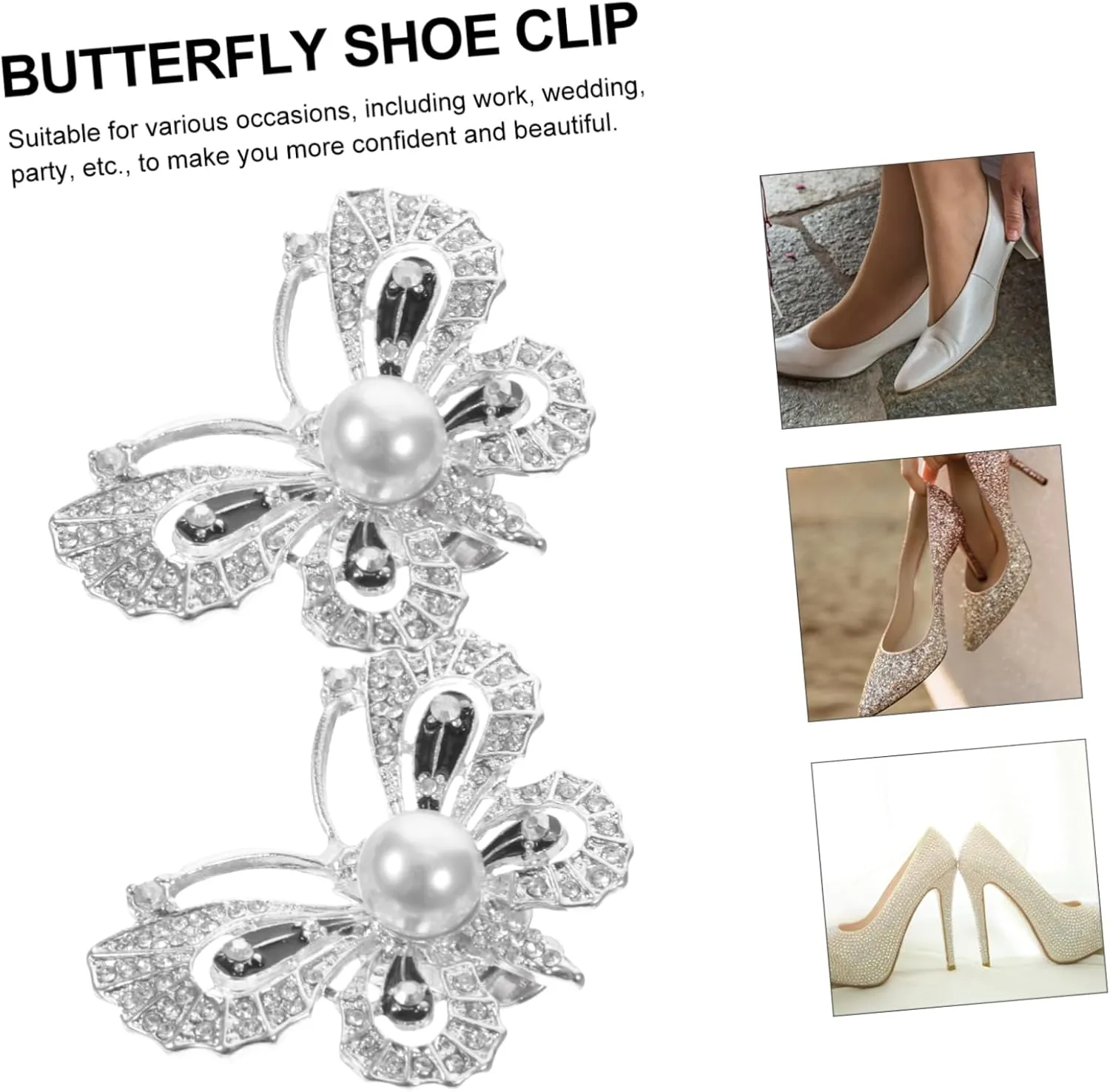2pcs high heels decorative buckle ladies heels boot heels high wedges for women Environmental protection zinc alloy wedding shoe clips bridal shoe clip shoes jewelry shoe buckle