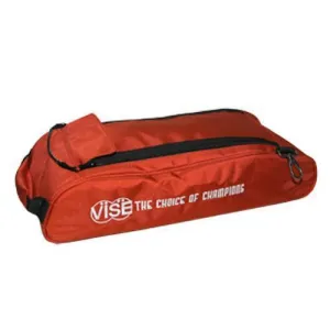 3 Ball Clear Top Tote Shoe Bag Red