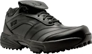 3N2 Reaction Lo Men's Baseball Umpire Field Shoe - Lightweight Leather Shoes for Softball & Baseball Umpires - Black