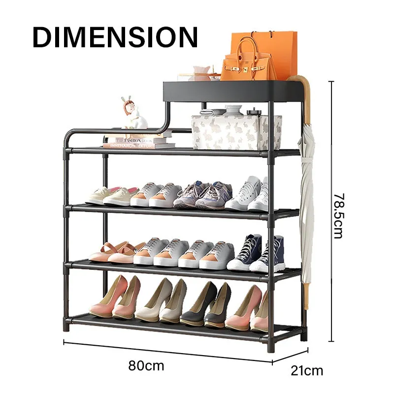 4 Tier L-type Shoe Organizer Rack