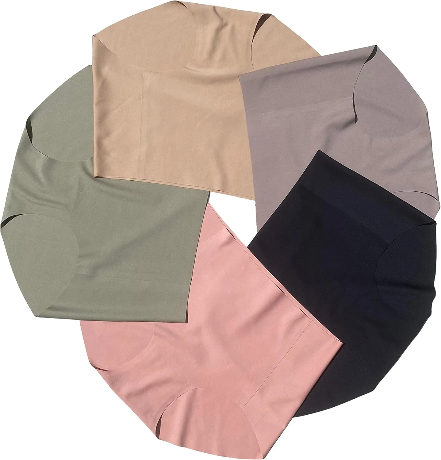 5-Pack Women’s Seamless Pregnancy & Postpartum Underwear, Comfortable Mid-High Waist No-Show Panties