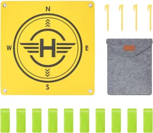 55cm Drone Landing Pad Waterproof Double-Sided Helipad for DJI Mavic 4 Pro/Air 3S/Avata 2, Foldable Universal Reflective Parking Apron Safe Landing Pad for Drone Helicopter Accessories