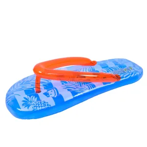 5.75' Inflatable Blue and Orange Jumbo Flip Flop Pool Float