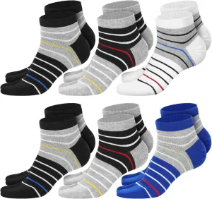 6 Pairs Men's Tabi Socks Flip Flop Split Toe Cotton Socks for Men Athletic Wicking