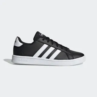 Adidas Kids Unisex Grand Court  Casual Shoe - Core Black/Cloud White
