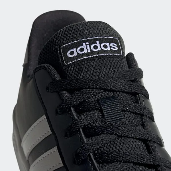 Adidas Kids Unisex Grand Court  Casual Shoe - Core Black/Cloud White