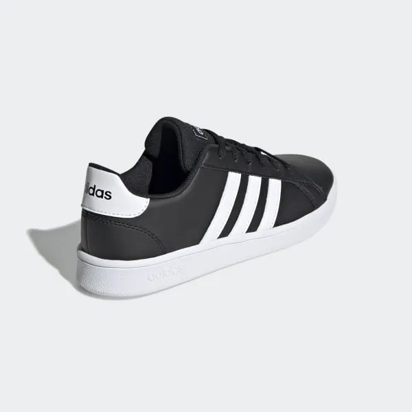 Adidas Kids Unisex Grand Court  Casual Shoe - Core Black/Cloud White