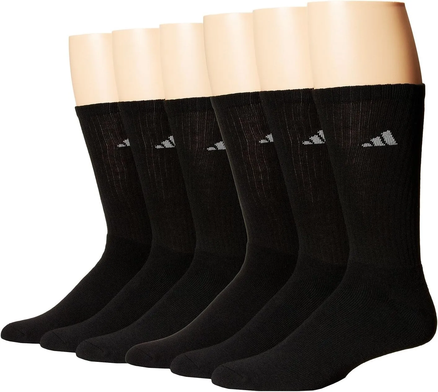 adidas Mens 6 Pack Athletic Crew Socks (Shoe: 6-13)
