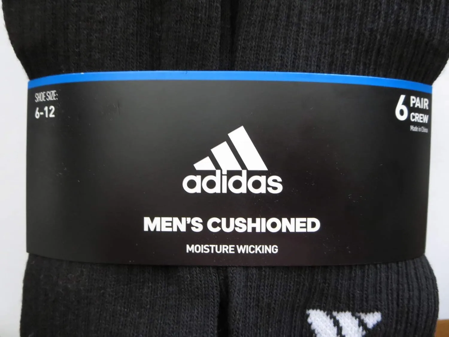 adidas Mens 6 Pack Athletic Crew Socks (Shoe: 6-13)