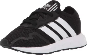 Adidas Originals Kids Swift Essential Sneaker, Black/White/Black, 5 US Unisex Toddler