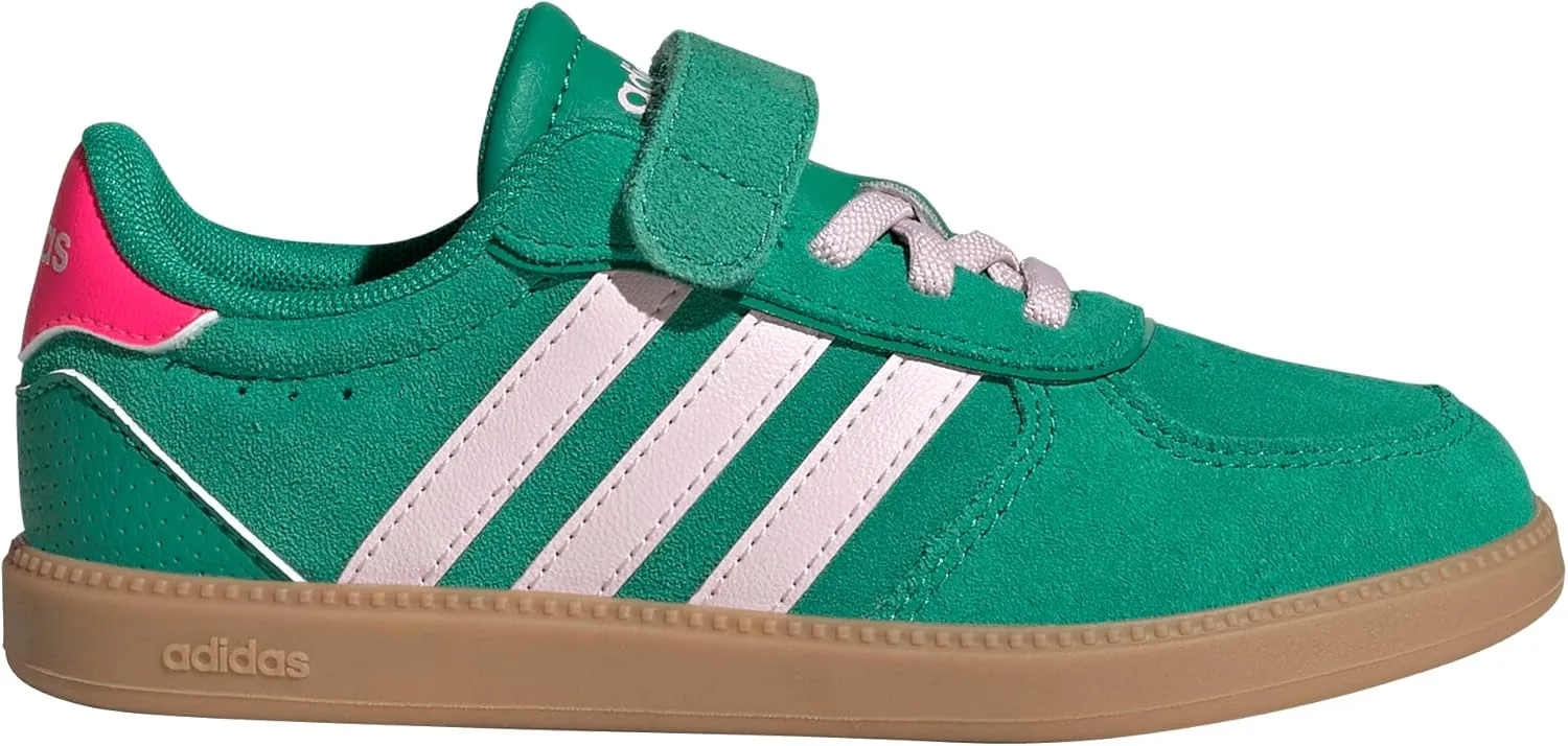 adidas Unisex-Child Breaknet Sleek Elastic Lace & Strap Sneaker