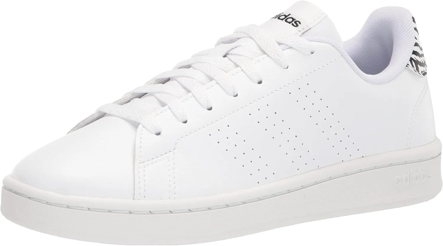 adidas Women's Advantage Tennis Shoe, White/White/Crystal White, 8.5
