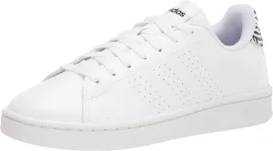 adidas Women's Advantage Tennis Shoe, White/White/Crystal White, 8.5