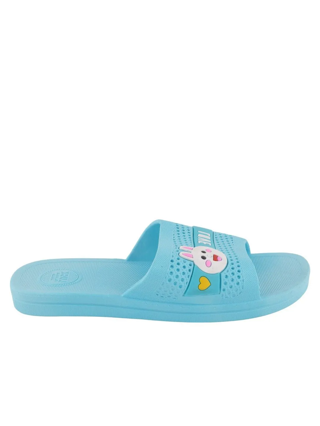 Adorable Blue Bunny Design Slide with LOVE Strap for Girl's