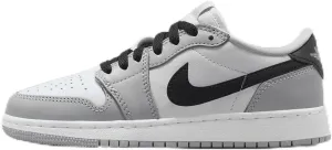 Air Jordan 1 Low OG Wolf Grey Big Kids' Shoes (CZ0858-110, White/Wolf Grey/Black) Size 4.5