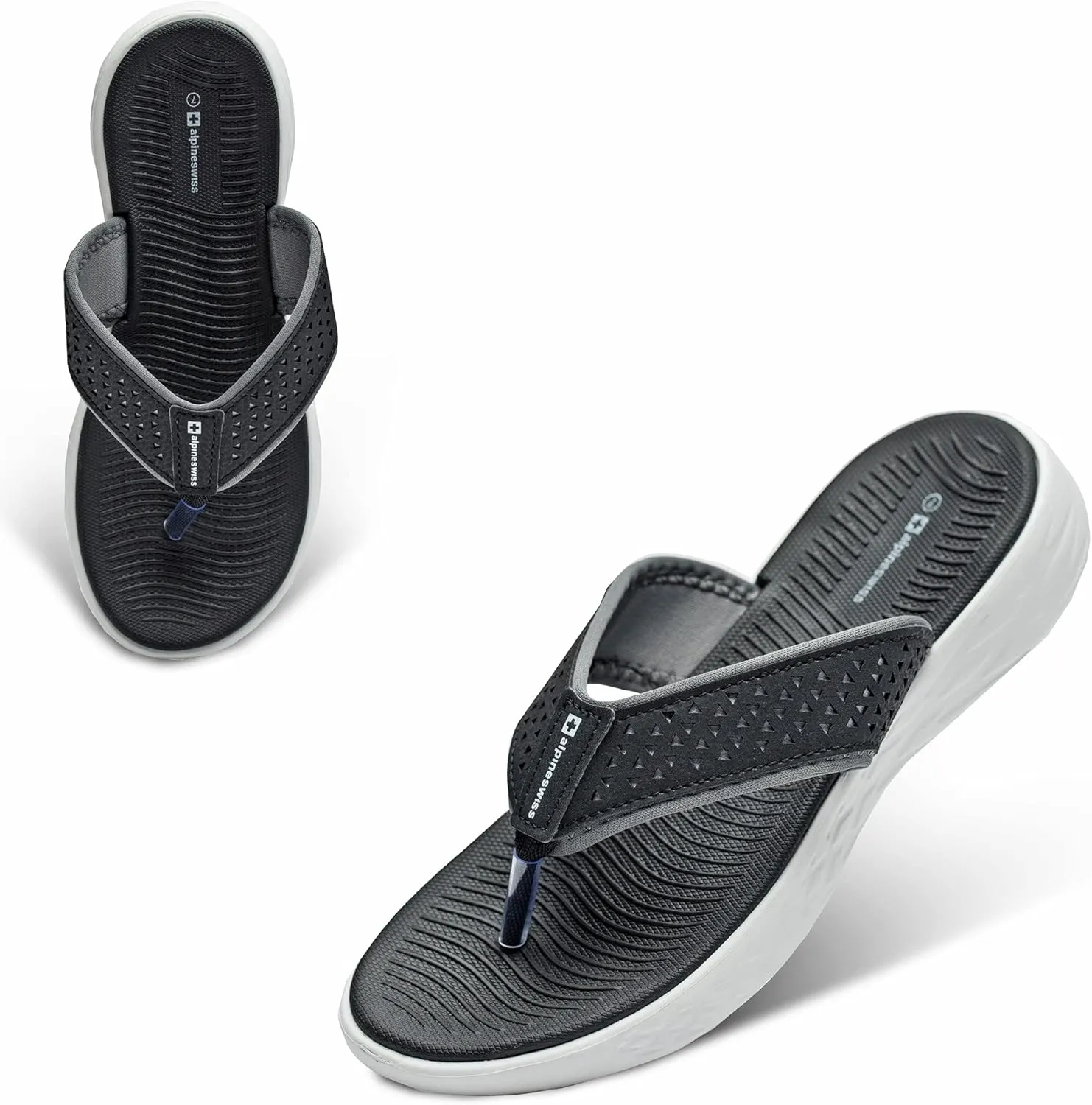 Alpine Swiss Miley Flip Flops for Women | Comfortable Outdoor Walking Thong Sandals | Lightweight, Stylish & Durable | Water-Resistant EVA Foam for Everyday Wear | Anti-slip outsole