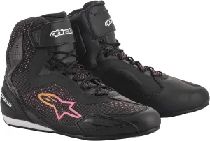 Alpinestars Women's Stella Faster 3 Rideknit Shoes (5.5) (BLACK/YELLOW/PINK)