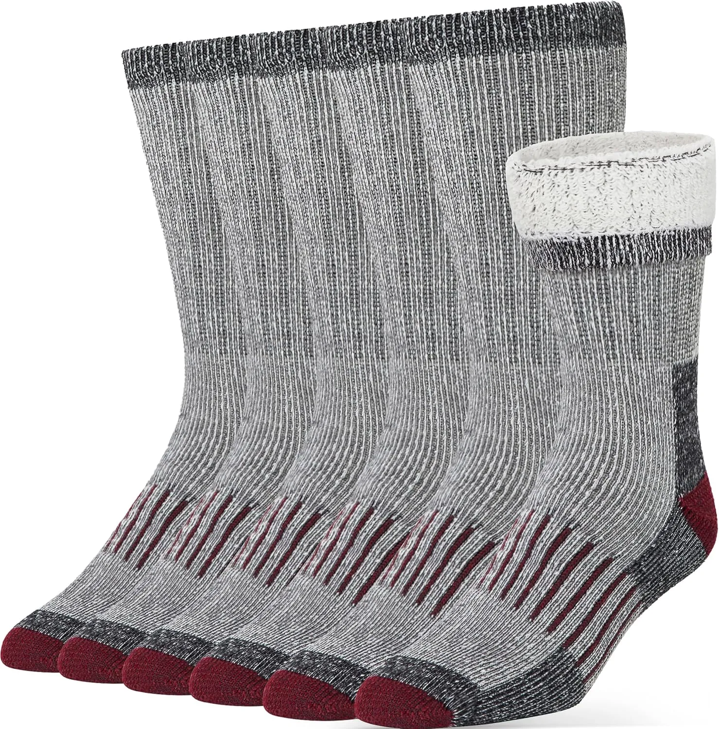 Alvada Warm Thermal Wool Socks for Winter Moisture Wicking and Breathable Cozy Boot Socks