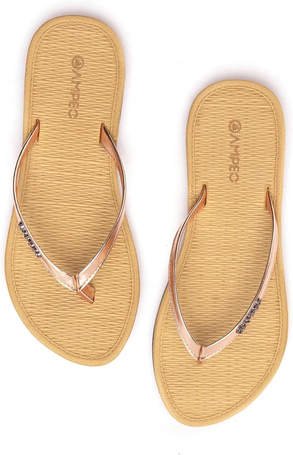 Ampeo Women's Flip Flops Comfortable Lightweight Summer Beach Quick-Dry Thong Flat Sandals