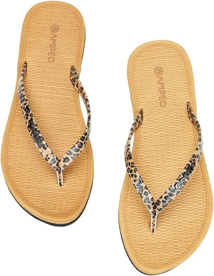 Ampeo Women's Flip Flops Comfortable Lightweight Summer Beach Quick-Dry Thong Flat Sandals