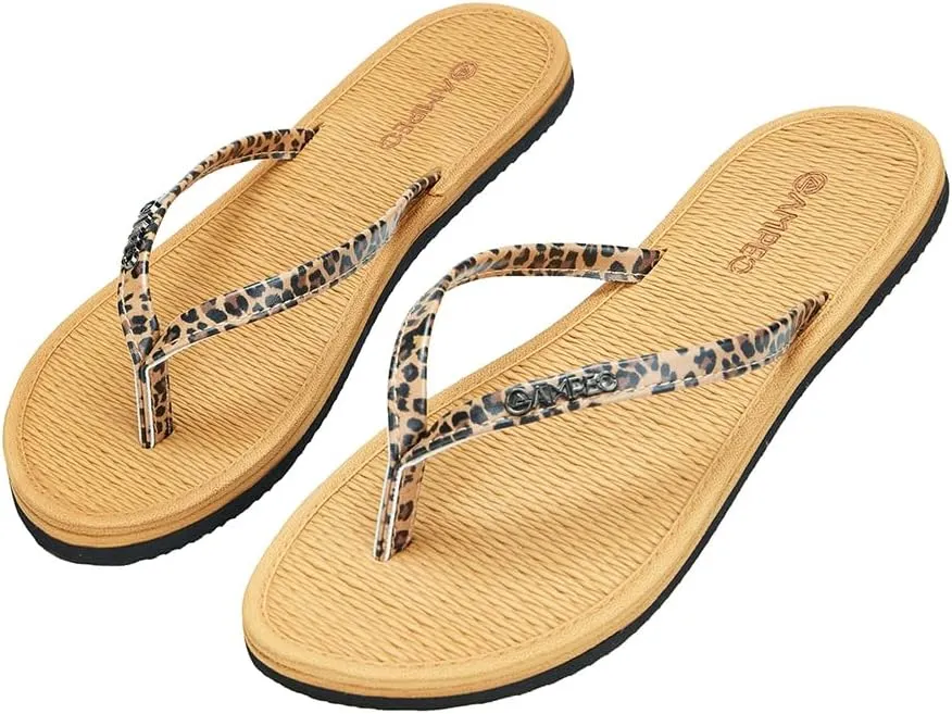 Ampeo Women's Flip Flops Comfortable Lightweight Summer Beach Quick-Dry Thong Flat Sandals