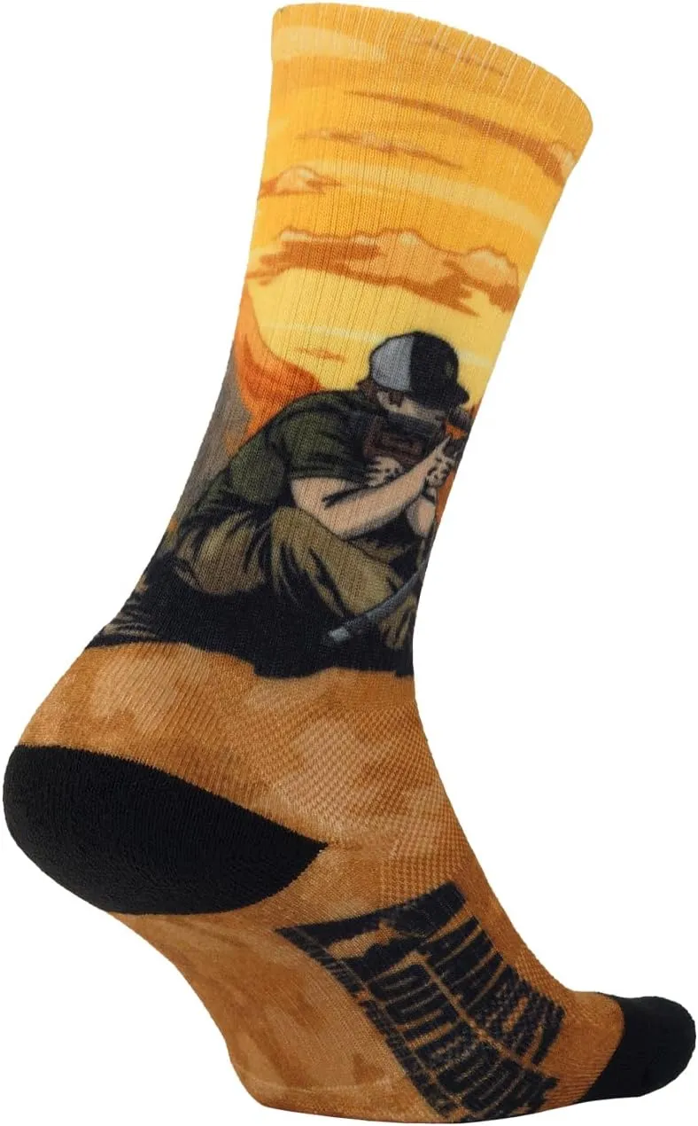 AnarchyOutdoors Men's Tactical Boot Socks - Breathable and Lightweight All Season for Hiking and Tactical Boot Socks for Men