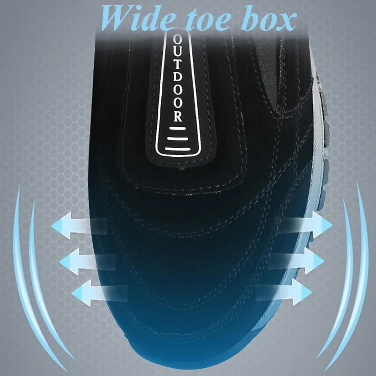 Anthoern Orthopedic Shoes Men, Breathable Non-Slip Slip-On Walking Shoes, Lightweight Comfortable Fashion Casual Sneakers