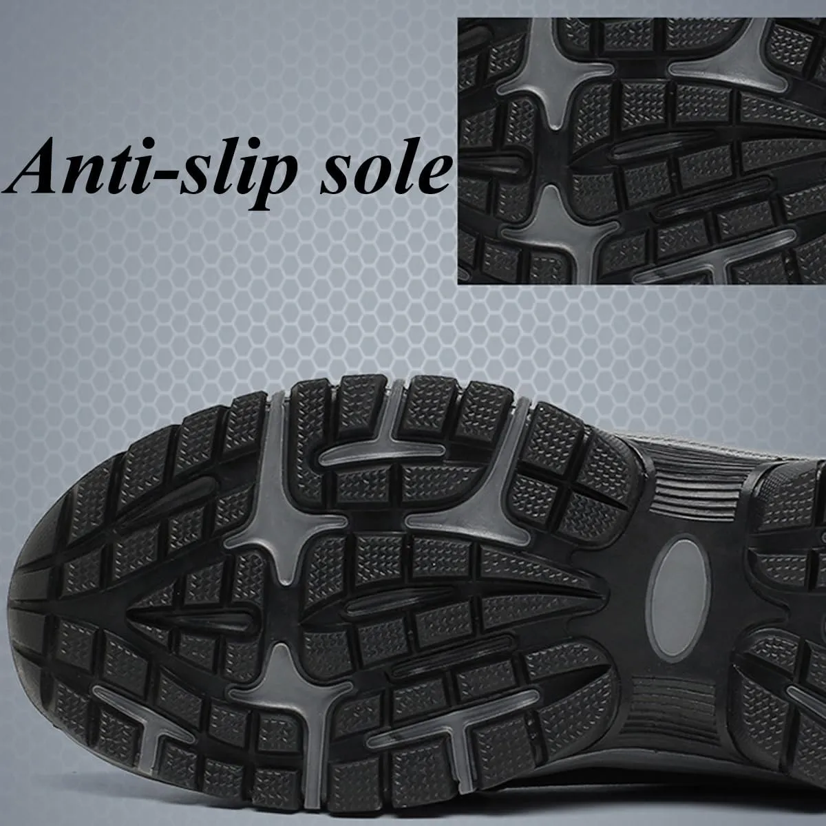 Anthoern Orthopedic Shoes Men, Breathable Non-Slip Slip-On Walking Shoes, Lightweight Comfortable Fashion Casual Sneakers