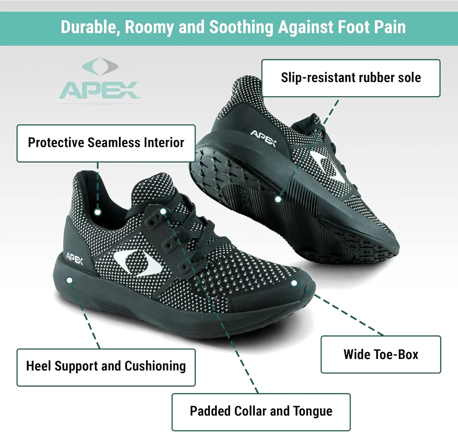 Apex Men's Performance Athletic Sneaker - Navy