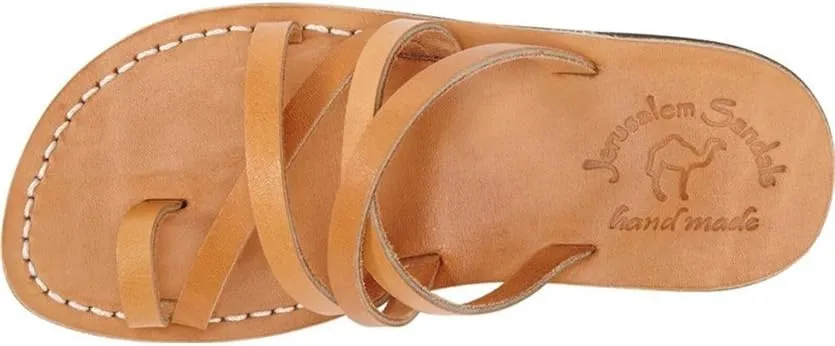 Ariel - Leather Cross Strap Sandal - Womens Sandals