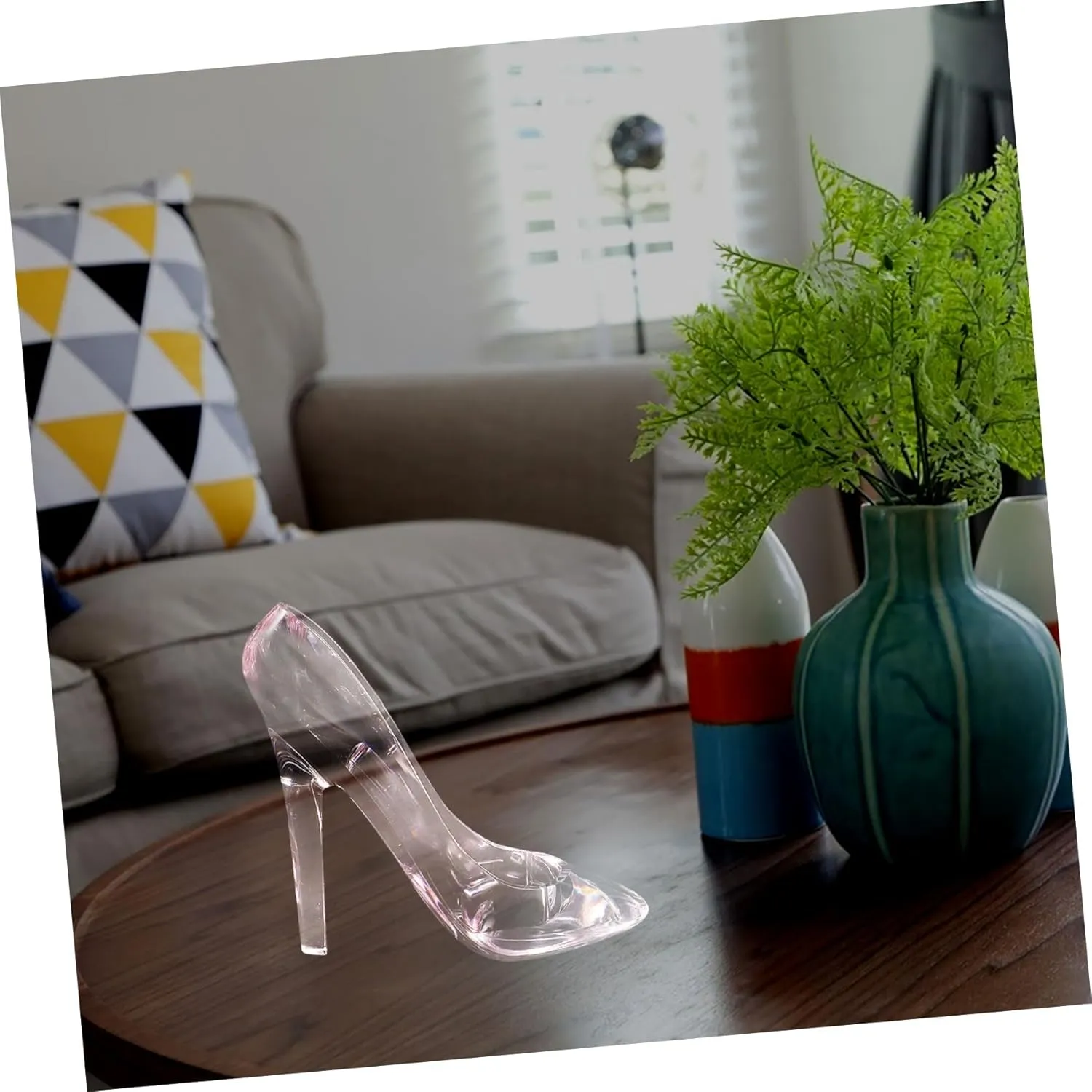 ARTIBETTER Acrylic High Heels Shoes Crystal High Heels High Heel Shoe Slipper Decoration Princess Glass Slipper Clear Slipper Princess Slipper Ornament Shoe Decor Christmas Princess Shoes