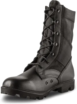 B Belleville Arm Your Feet Men's 8 Inch Canopy Jungle Boots - Highly Breathable Leather & Nylon Upper, Medial Side Drainage Vents, and Classic Panama Outsole Tread