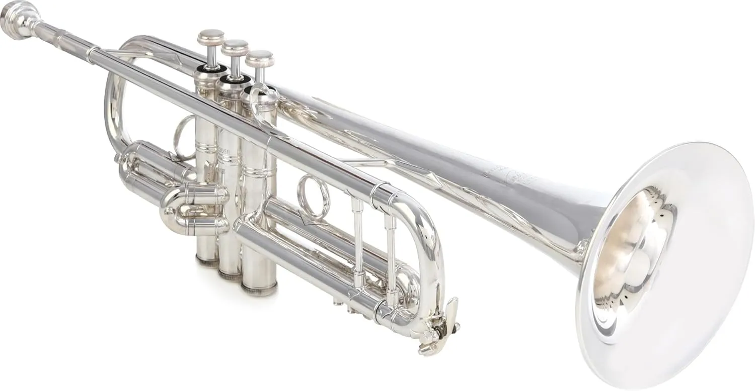 Bach 190S72V Stradivarius Professional Trumpet - 72 Bell, Vindabona Conical Bore, Silver Plated