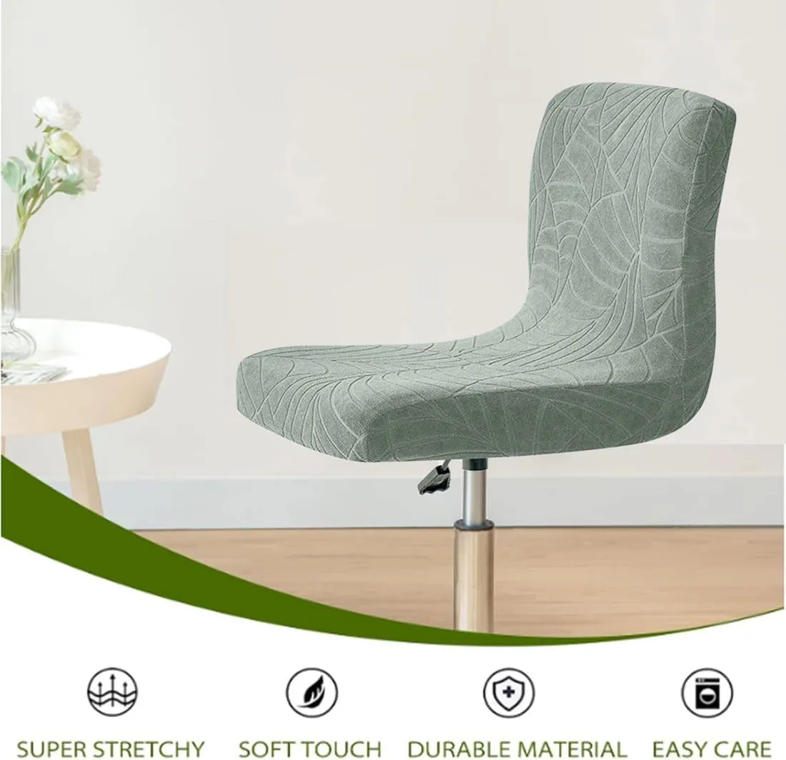 Bar Stool Cover with Back Waterproof Counter Height Bar Stool Slipcovers Stretch Swivel Barstools Slipcovers Pub Counter Chairs Covers for Kitchen Island Home Bar 2 Pack Green