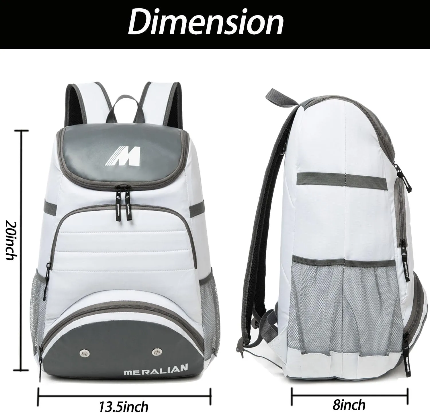 Baseball Bag - Lightweight Softball & T-Ball Backpack with Shoe Compartment for Equipment & Gear