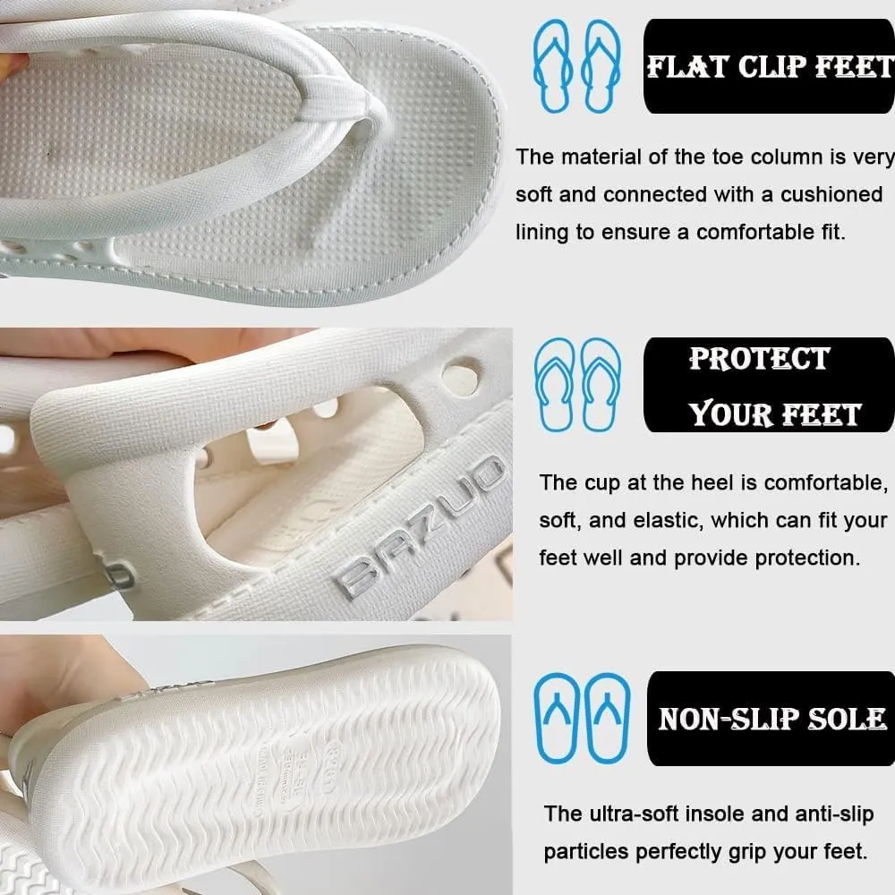 Bazuo Sandals Bazuo Non-Slip Slippers,2023 Summer New Beach Unisex Flops Sandals Comfort Walking Outdoor Couple Bathroom Slippers