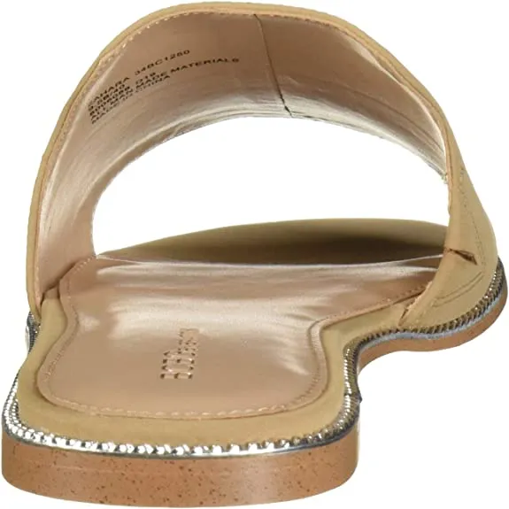 BCBGeneration Women's Zahara Flat Sandal, Peach Dove, 11 M US