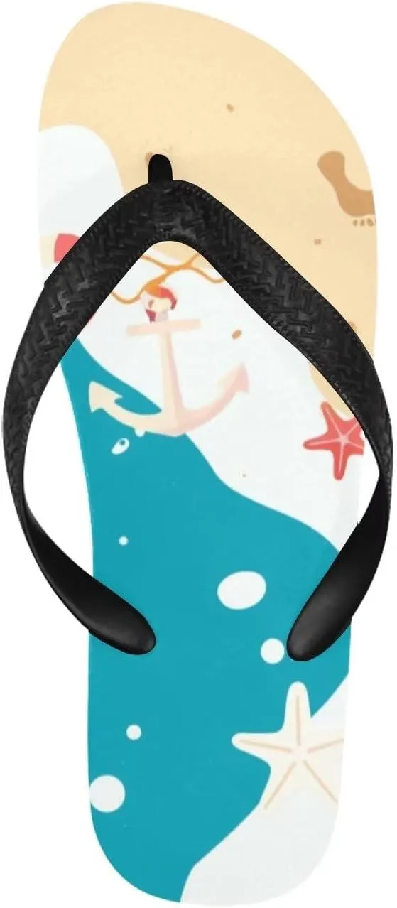 Beach Flip Flop Super Lightweight Slide Slippers Sandals Cozy Anti-Slip Quick Drying House Shoes Slippers for Home
