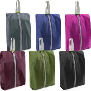 BeeGreen Shoe Organizer 6pcs Travel Gifts Shoe Bags For Travel with Zipper Closure, Flower Design Shoe Storage Organizer with Handle Travel Bags For Men and Women, Portable Nylon Multicolor