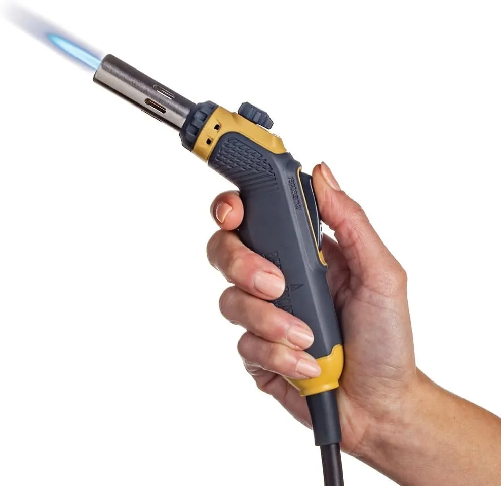 Bernzomatic FirePoint Creator Tool, Precision Flame Hand Torch for use with Bernzomatic MAP-Pro or Propane Fuel (Firepoint Tool   3 MAP Pro Cylinders)