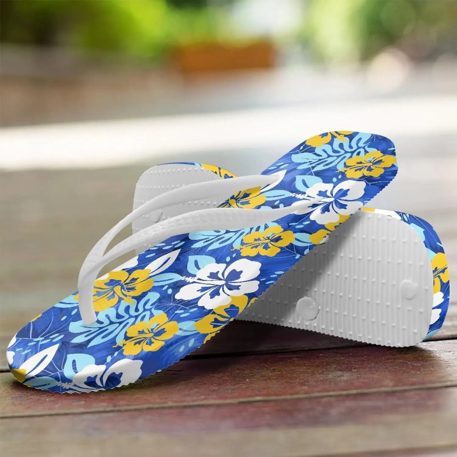 Binienty Flip Flop Women Trendy Tropical Thong Sandal Yoga Mat Slip on Beach Pool Walking Slipper Shoe