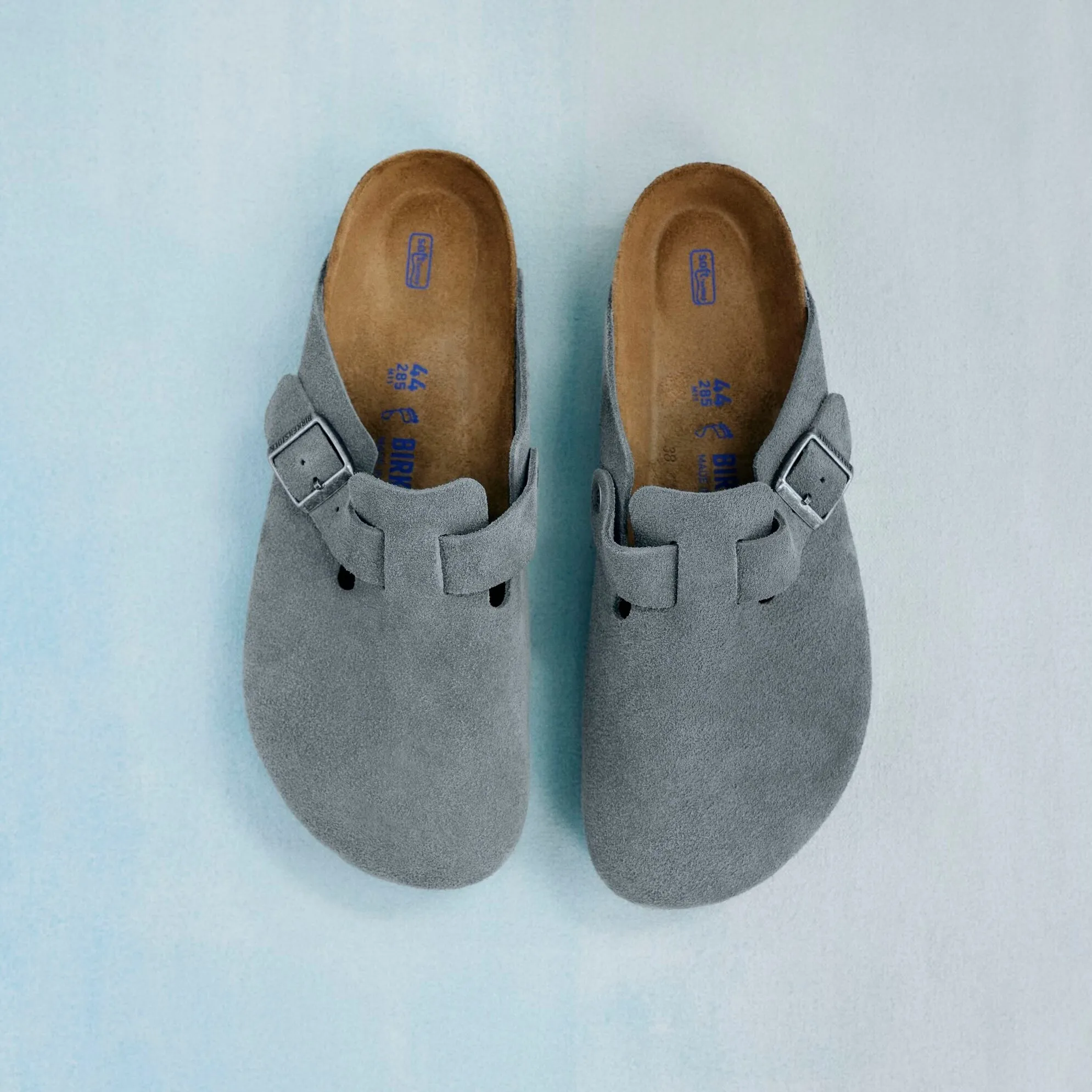 Birkenstock Boston Soft Footbed basalt gray suede