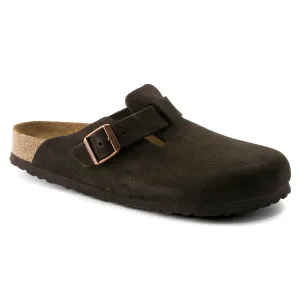 Birkenstock Boston Soft Footbed mocha suede