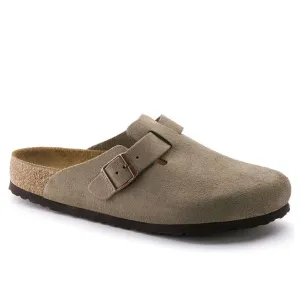 Birkenstock Boston Soft Footbed Taupe Suede