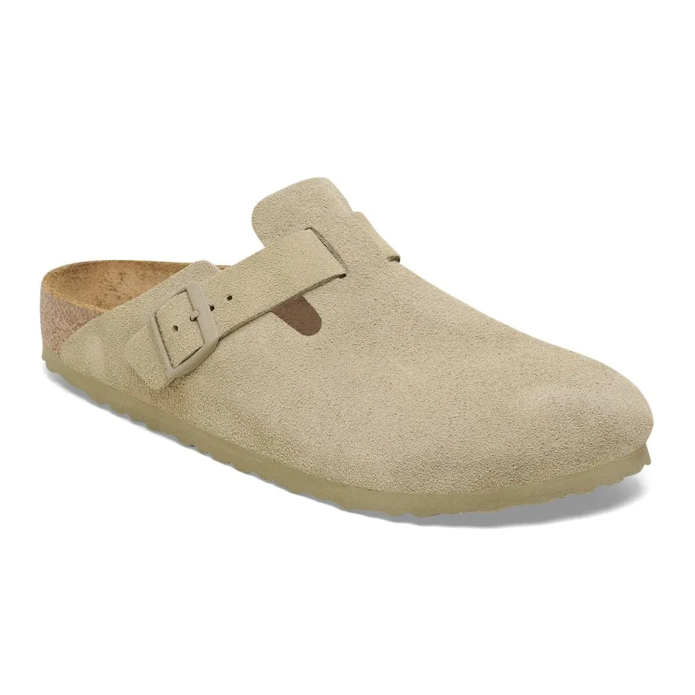 Birkenstock - Boston Suede - 1025788 - Faded Khaki - Sandals