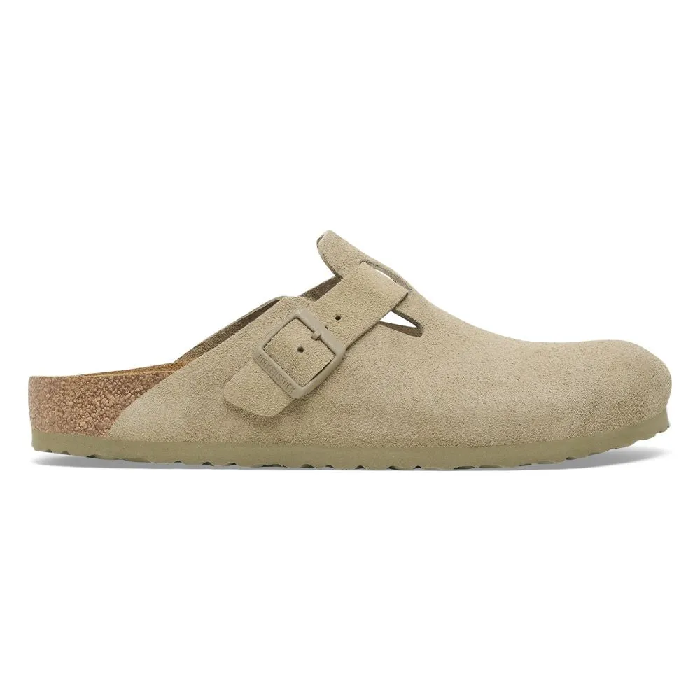 Birkenstock - Boston Suede - 1025788 - Faded Khaki - Sandals